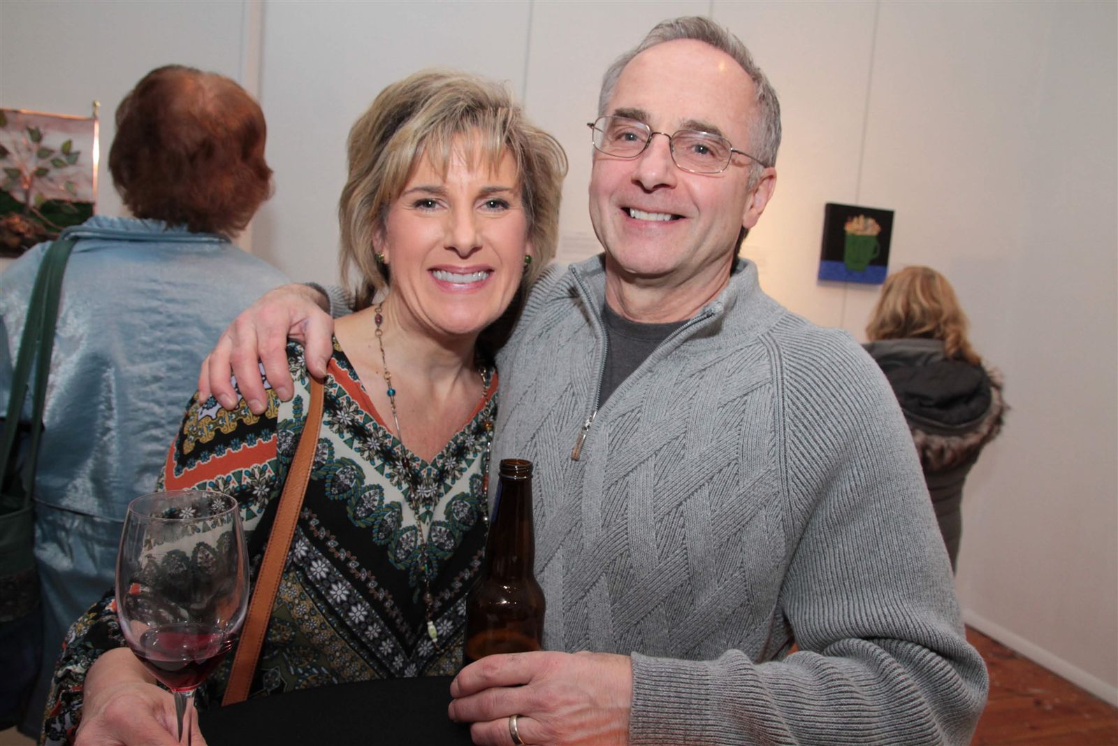 Smiles at Art Off the Wall in Carnegie Art Center